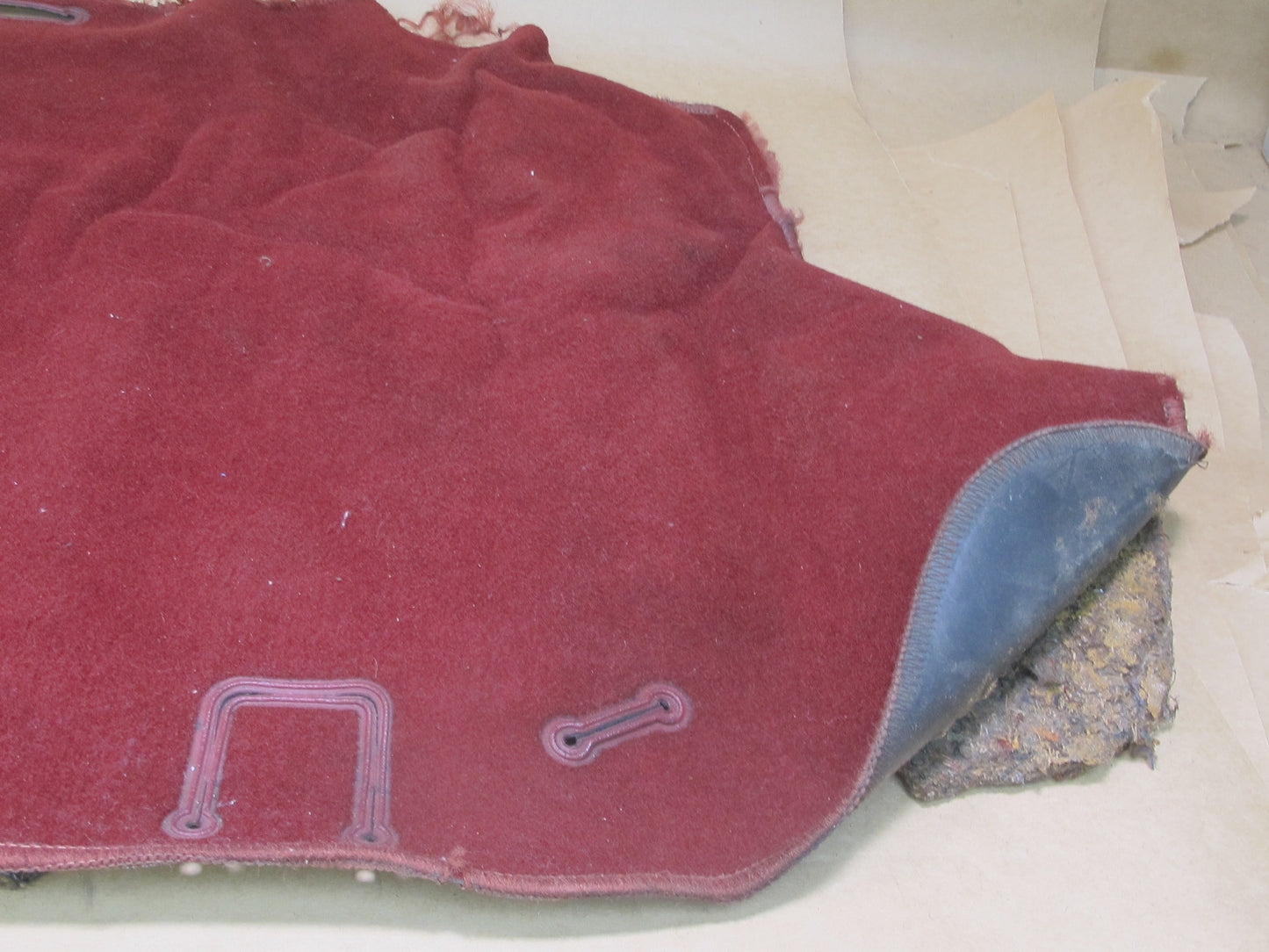 90-94 NISSAN Z32 300ZX 2+0 REAR TRUNK FLOOR MAT CARPET COVER RED 8490230P0 OEM