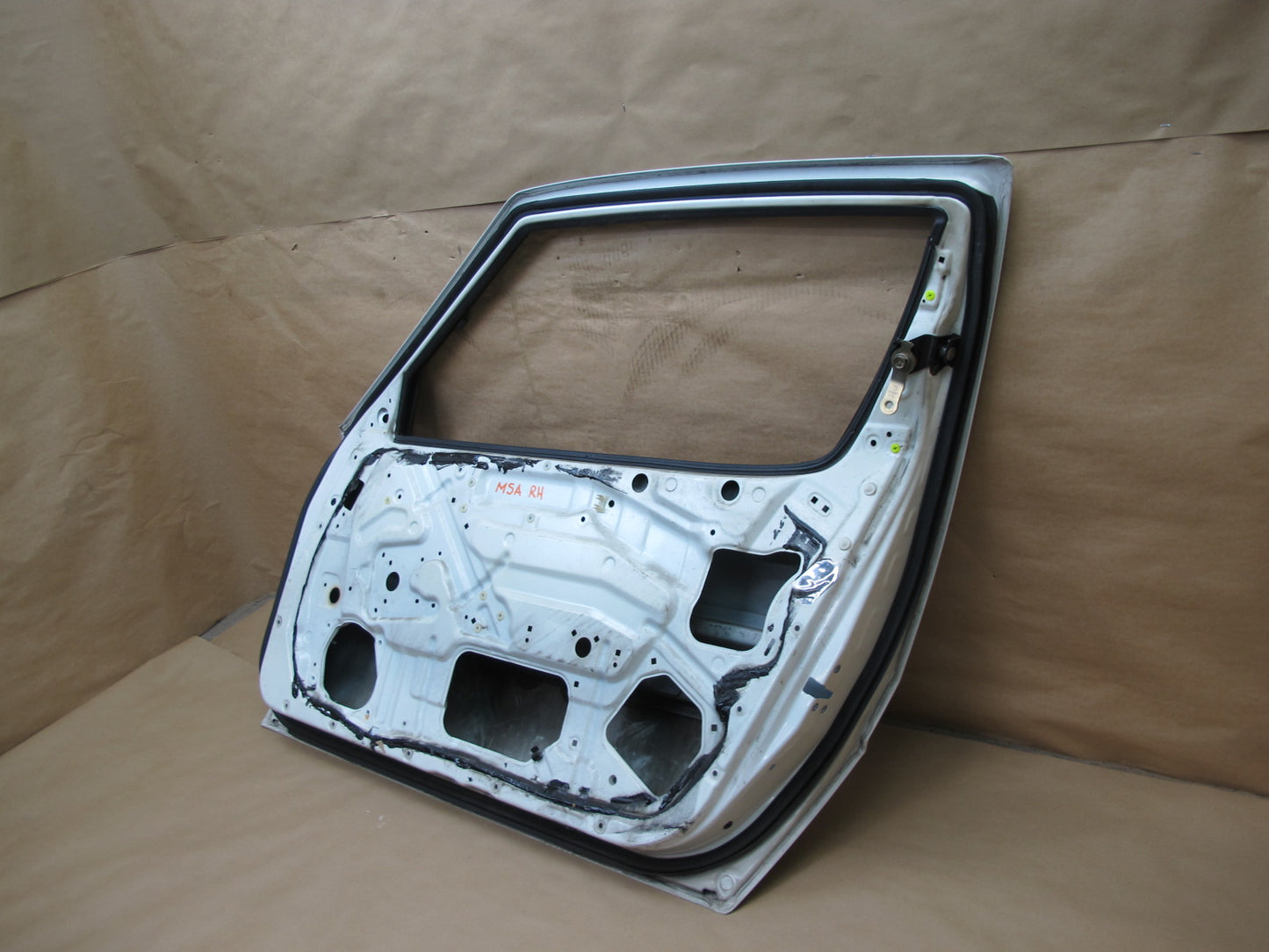 87-88 MITSUBISHI STARION FRONT RIGHT PASSENGER DOOR SHELL PANEL WHITE OEM