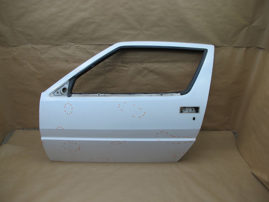 87-88 MITSUBISHI STARION FRONT LEFT DRIVER DOOR SHELL PANEL WHITE OEM