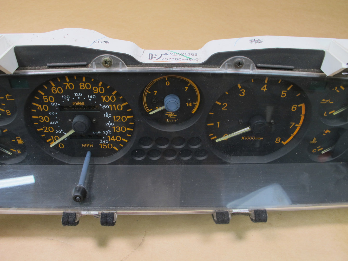 86-89 MITSUBISHI STARION TURBO MT INSTRUMENT CLUSTER GAUGE SPEEDOMETER OEM