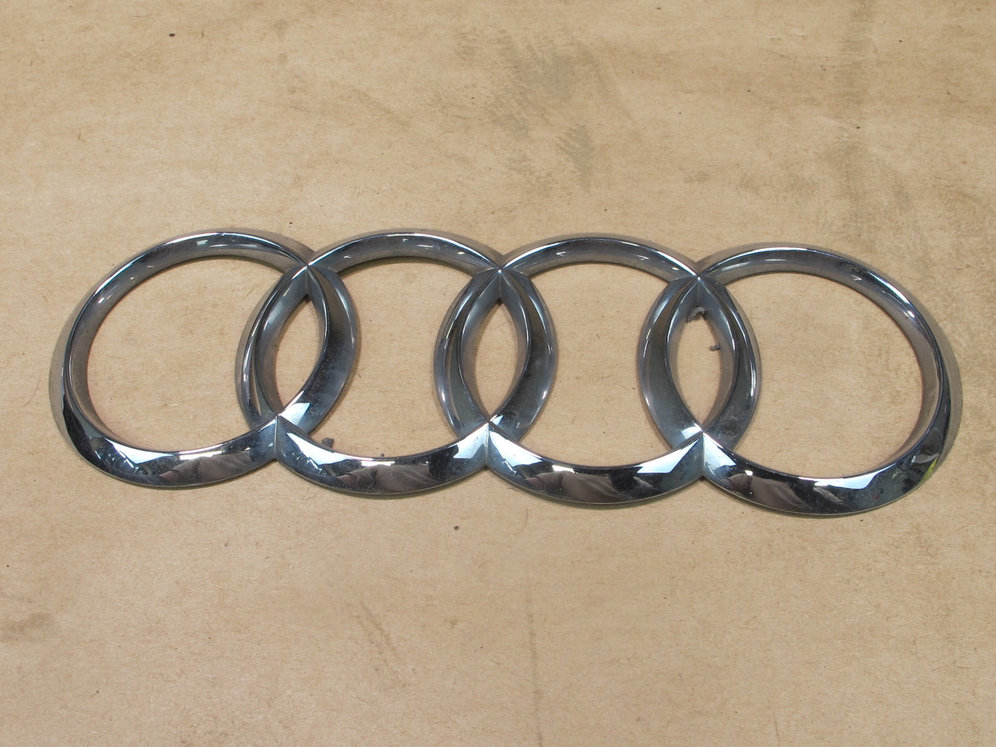 13-16 AUDI B8 S4 REAR TRUNK LID EMBLEM LOGO BADGE SYMBOL SET OEM