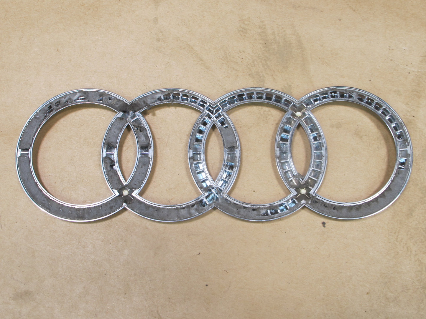 13-16 AUDI B8 S4 REAR TRUNK LID EMBLEM LOGO BADGE SYMBOL SET OEM