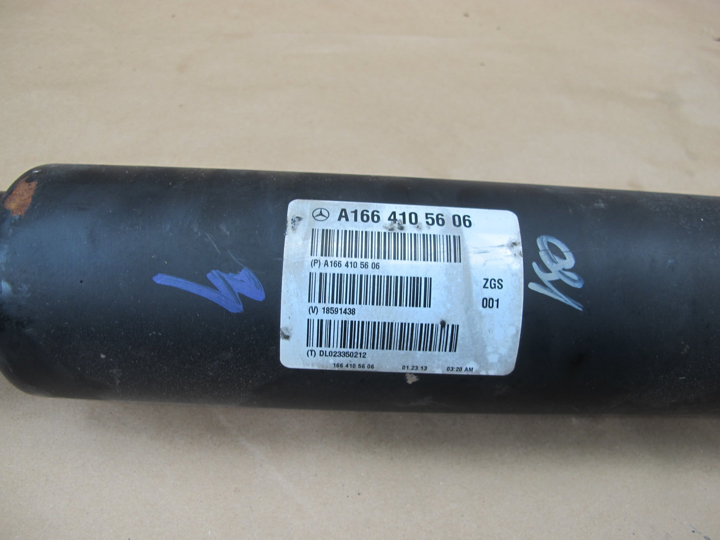 12-14 MERCEDES W166 ML350 3.0L DIESEL REAR DRIVESHAFT DRIVE SHAFT OEM