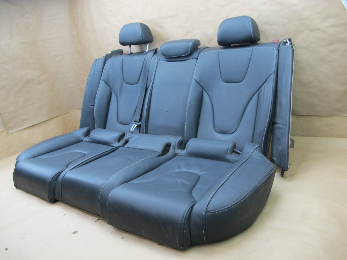 13-16 AUDI B8 A4 S4 REAR SEAT UPPER & LOWER LEATHER CUSHION SET OEM