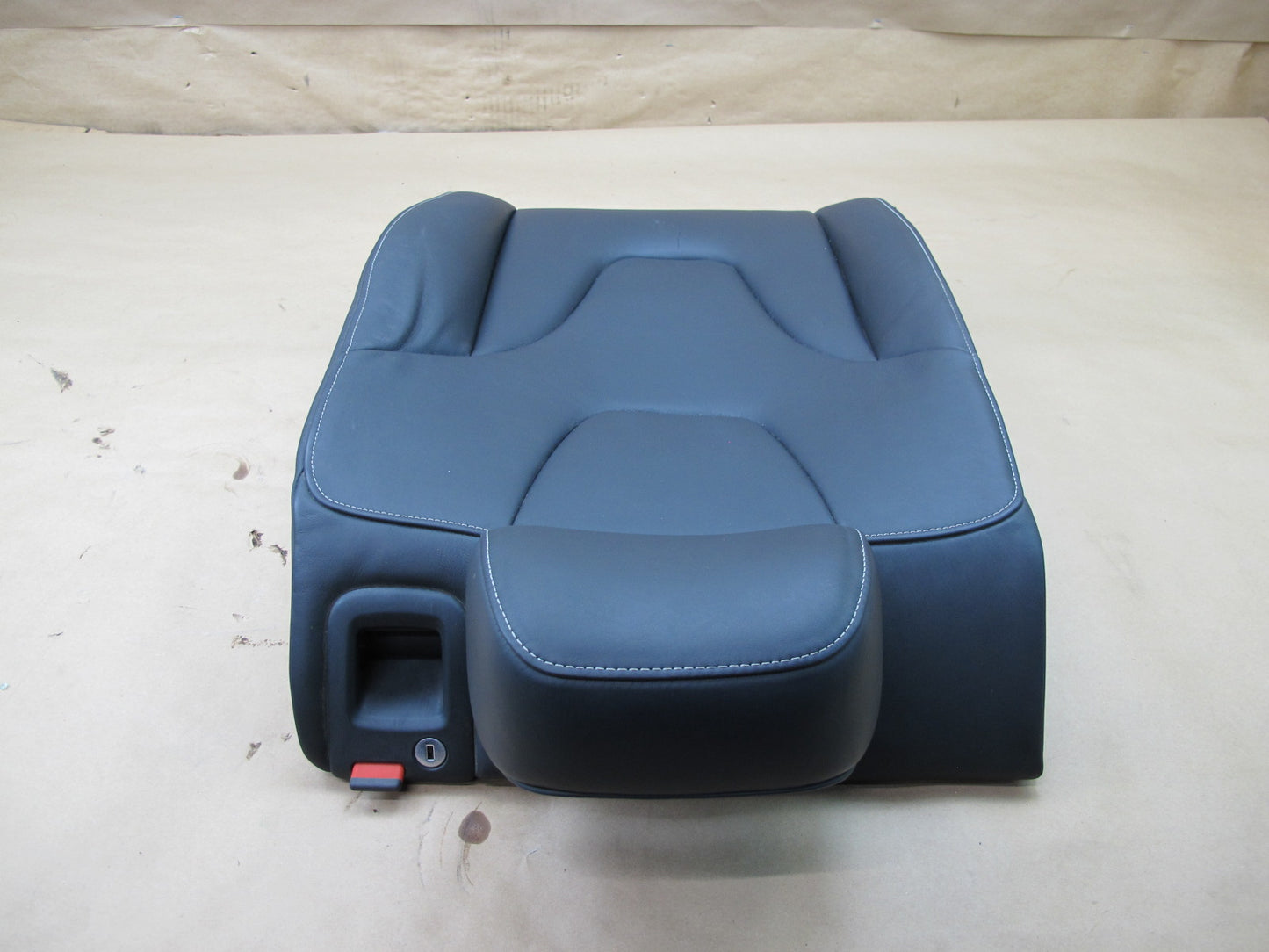 13-16 AUDI B8 A4 S4 REAR SEAT UPPER & LOWER LEATHER CUSHION SET OEM