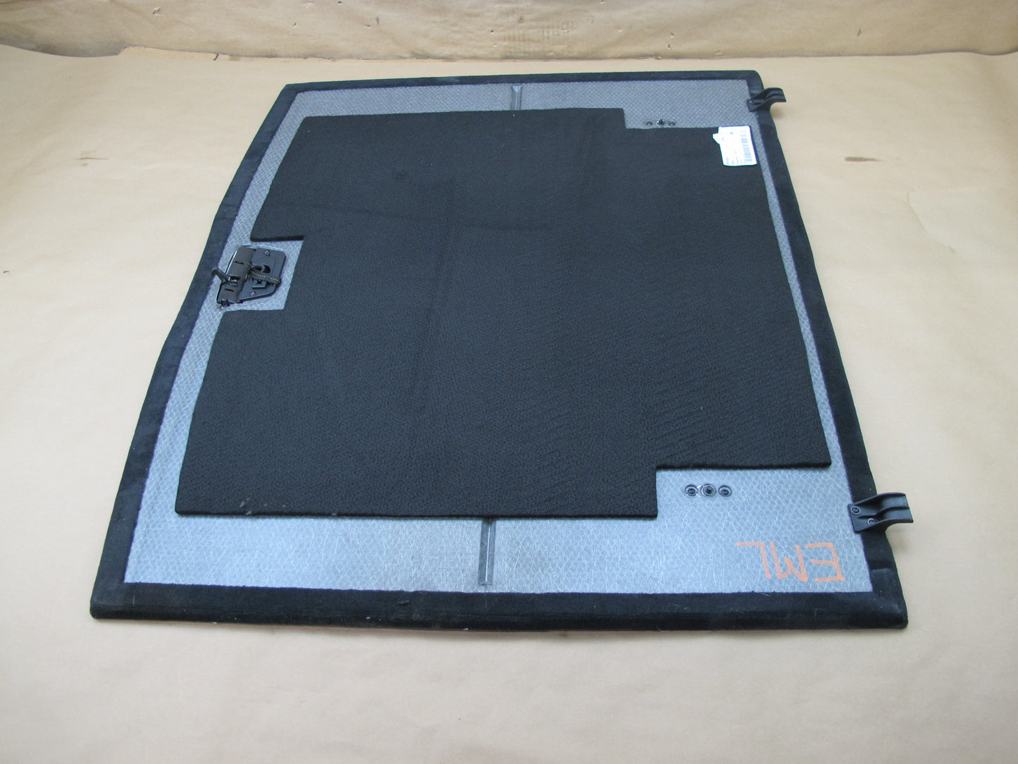 12-15 MERCEDES W166 ML-CLASS TRUNK FLOOR CARPET COVER PANEL BLACK OEM