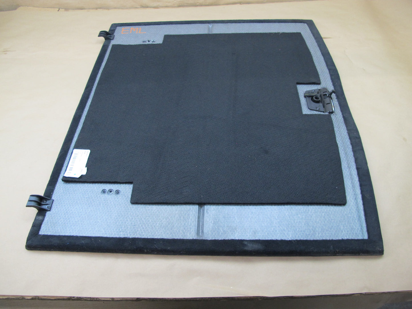 12-15 MERCEDES W166 ML-CLASS TRUNK FLOOR CARPET COVER PANEL BLACK OEM