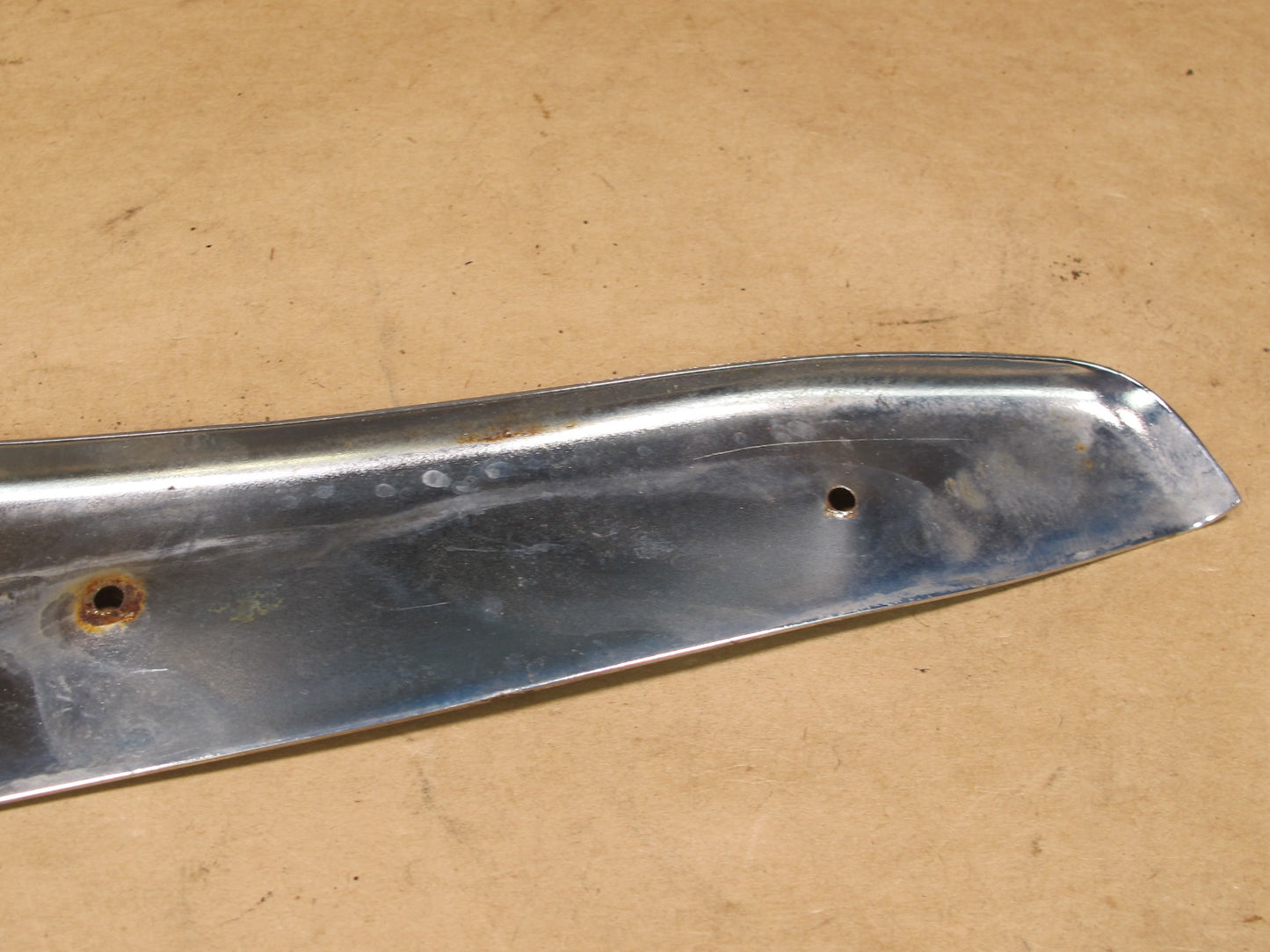 73-85 MERCEDES R107 SET OF 2 RIGHT SEAT CHROME BEZEL TRIM COVER OEM