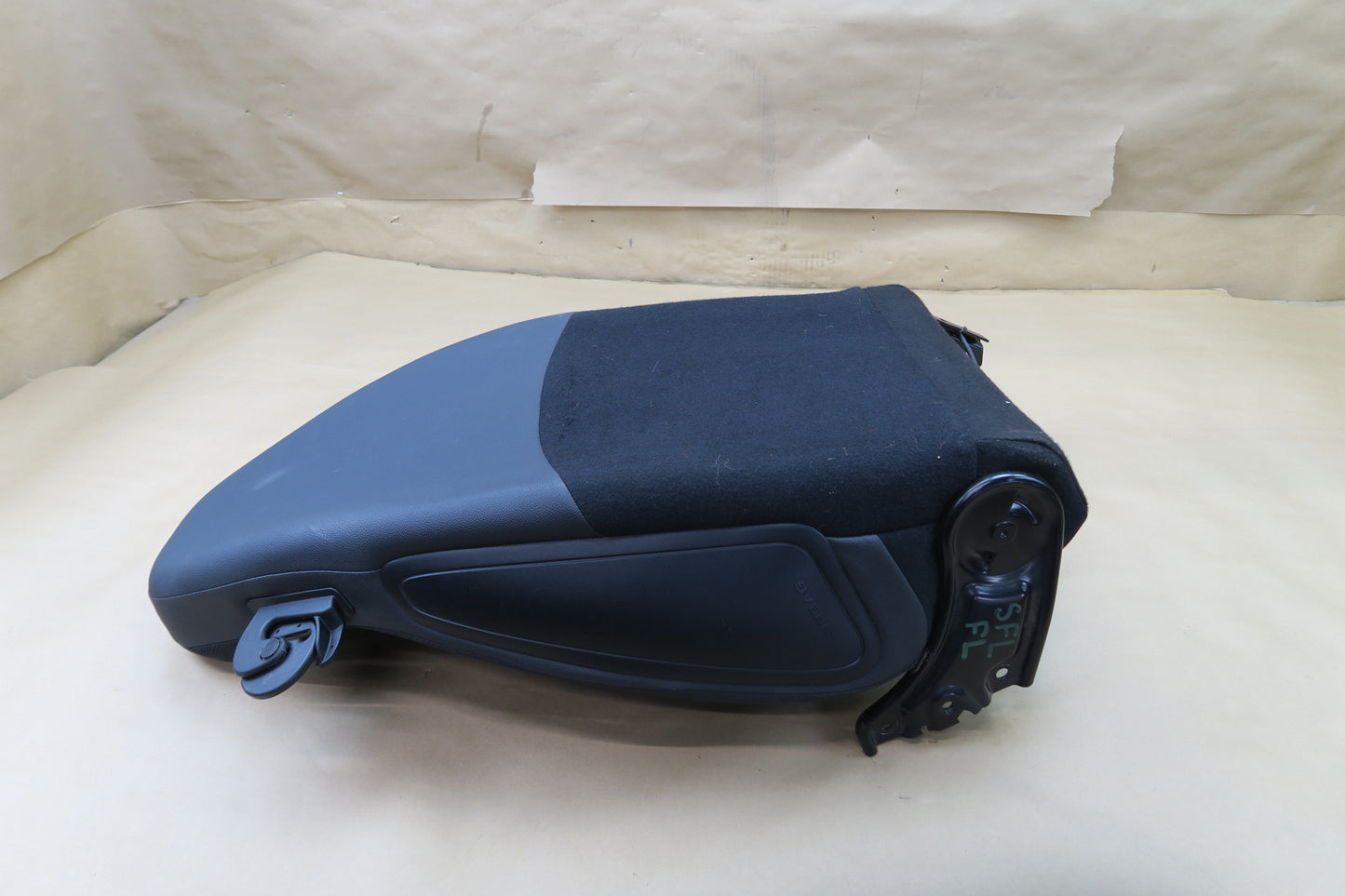 08-15 SMART FORTWO W451 FRONT LEFT SEAT UPPER BACKREST CLOTH CUSHION OEM