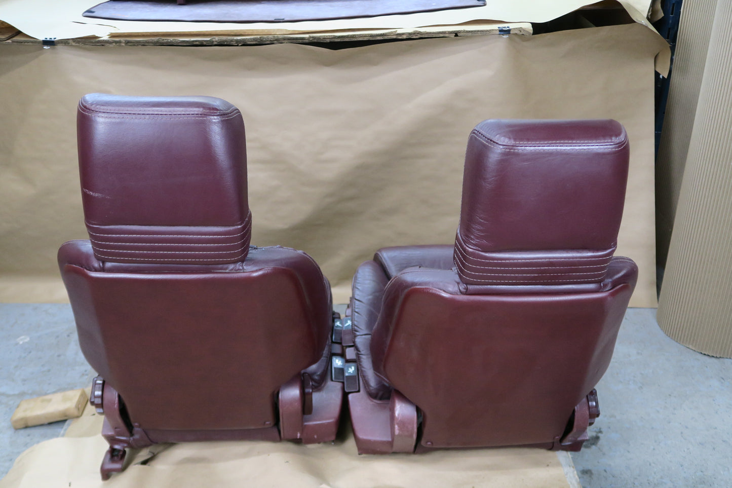 87-89 MITSUBISHI STARION FRONT REAR LEATHER SEAT SET & TRUNK CARPET COVER OEM