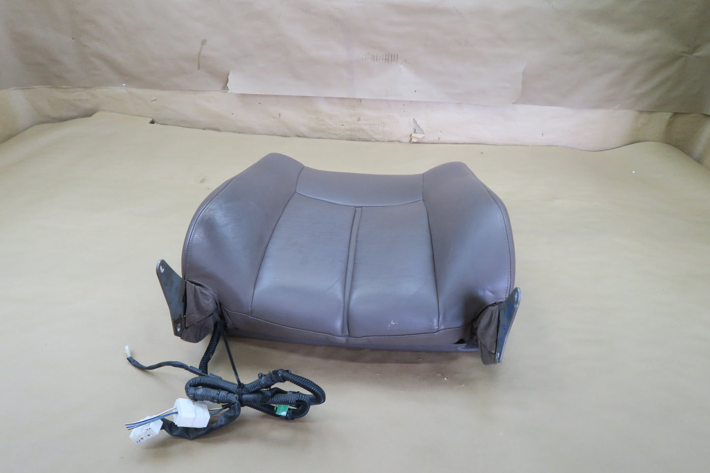 90-92 LEXUS UCF10 LS400 FRONT RIGHT SEAT UPPER BACKREST LEATHER CUSHION OEM