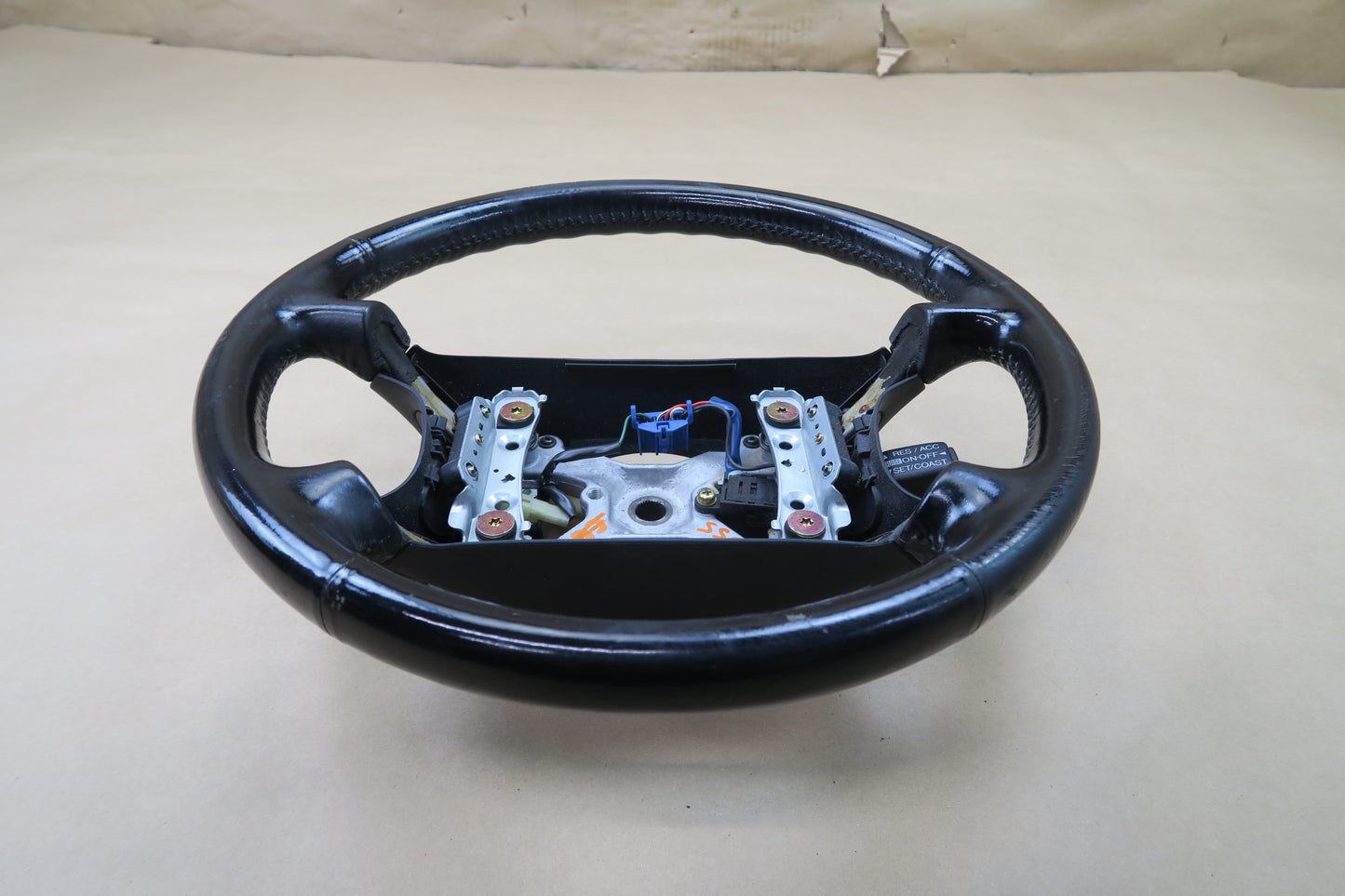 92-97 LEXUS SC300 SC400 UZZ30 LEATHER STEERING W CRUISE BLACK OEM