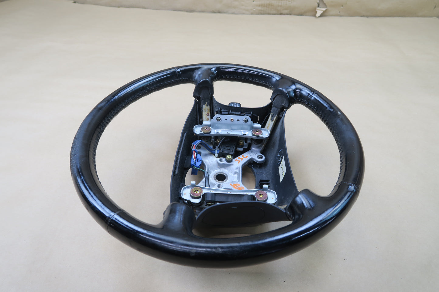 92-97 LEXUS SC300 SC400 UZZ30 LEATHER STEERING W CRUISE BLACK OEM