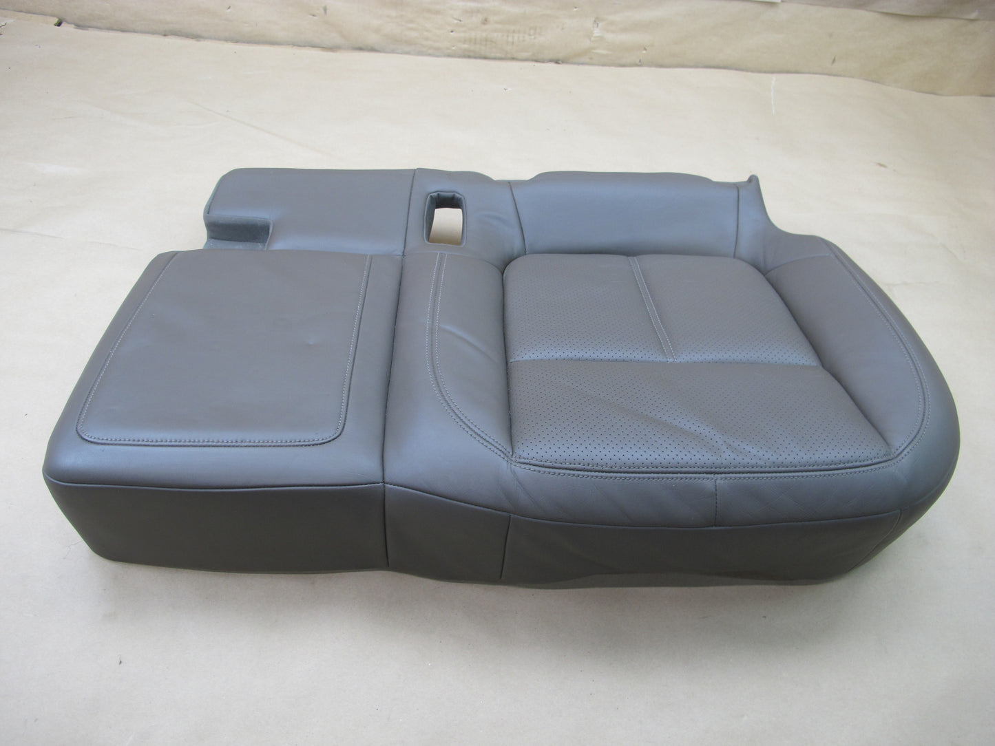 2011-2018 PORSCHE CAYENNE 958 REAR SEAT LEFT LOWER LEATHER CUSHION