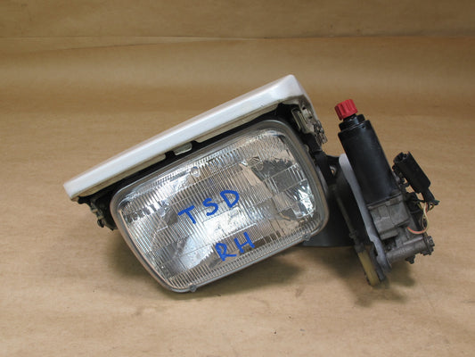 86-88 TOYOTA SUPRA MK3 FRONT RIGHT HEADLIGHT POP UP LAMP W COVER & MOTOR OEM