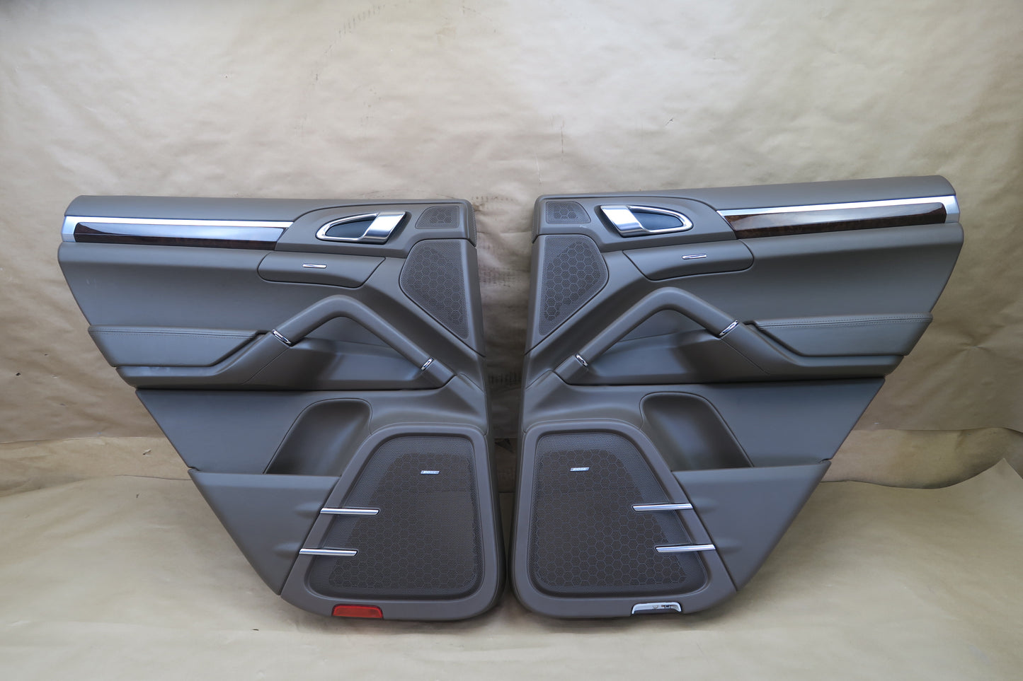 2011-2018 PORSCHE CAYENNE 958 REAR DOOR INTERIOR TRIM COVER PANEL SET OF 2