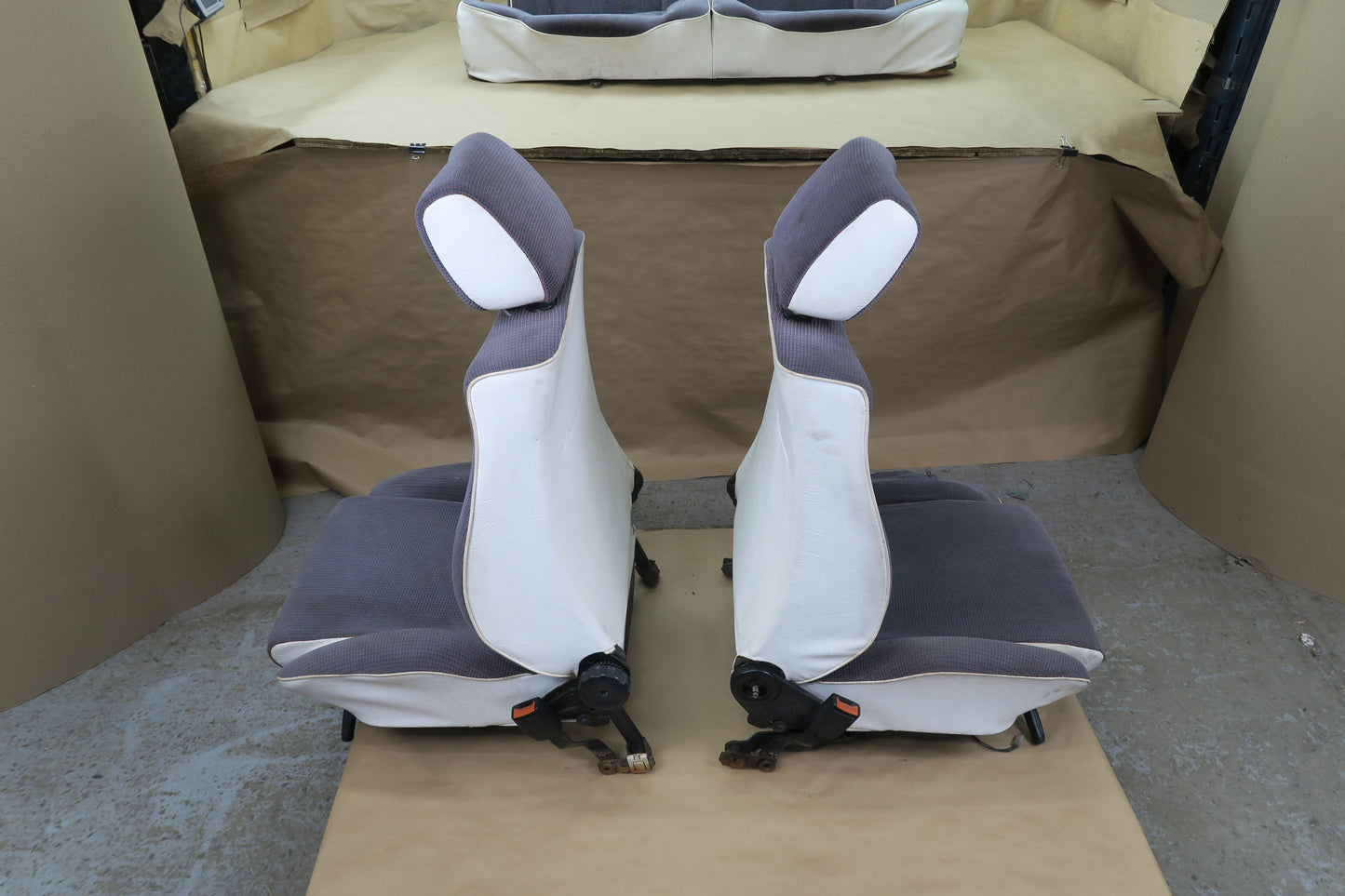 85-93 VOLKSWAGEN VW GOLF RABBIT MK1 CABRIOLET FRONT & REAR SEAT SET OEM