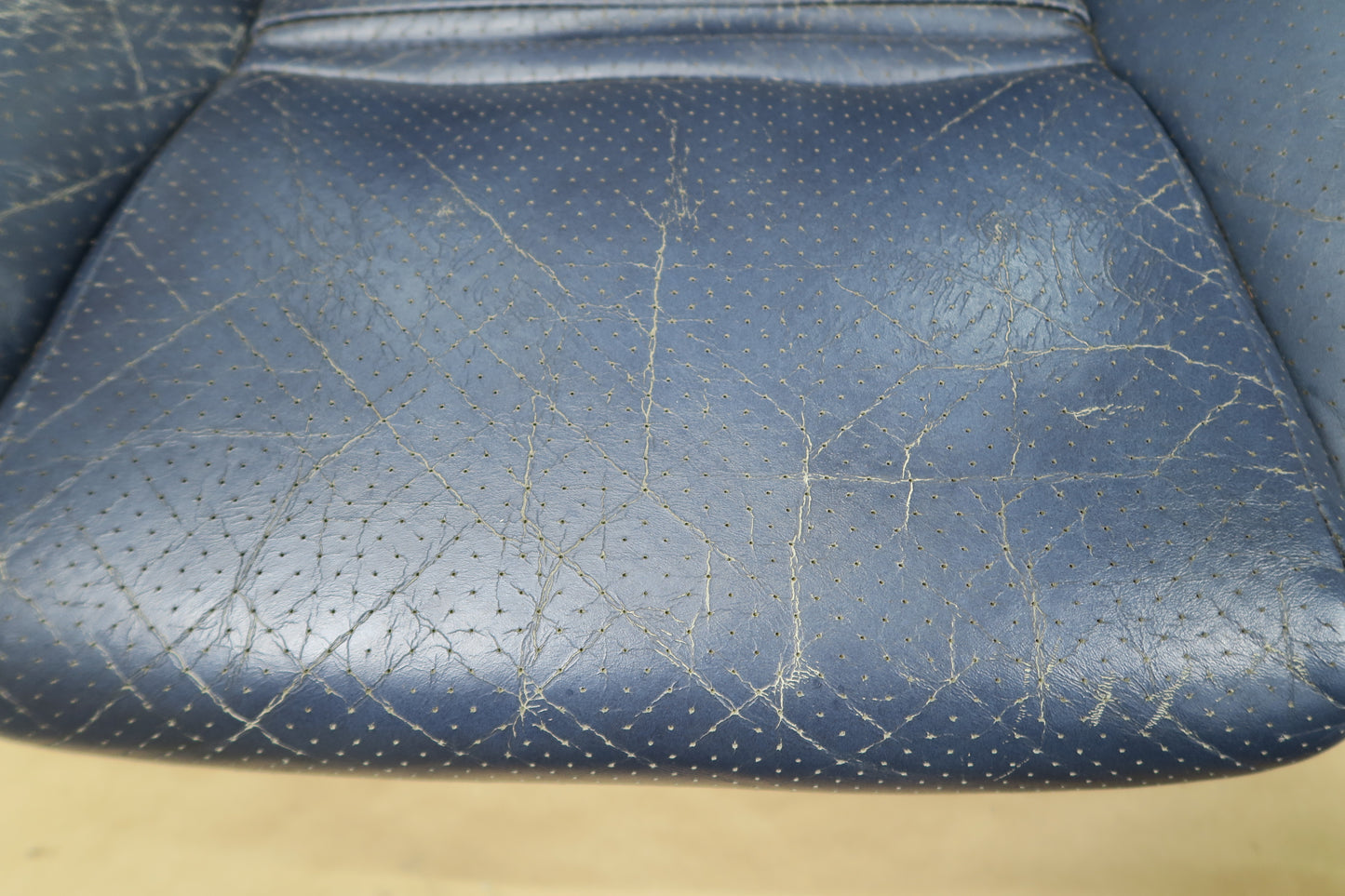 86-88 TOYOTA SUPRA MK3 FRONT & REAR LEATHER SEAT BLUE SET OEM