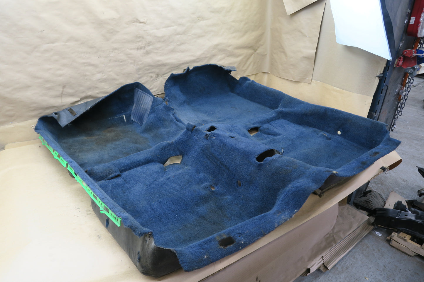 86-92 TOYOTA SUPRA MK3 FLOOR CARPET LINER COVER BLUE OEM