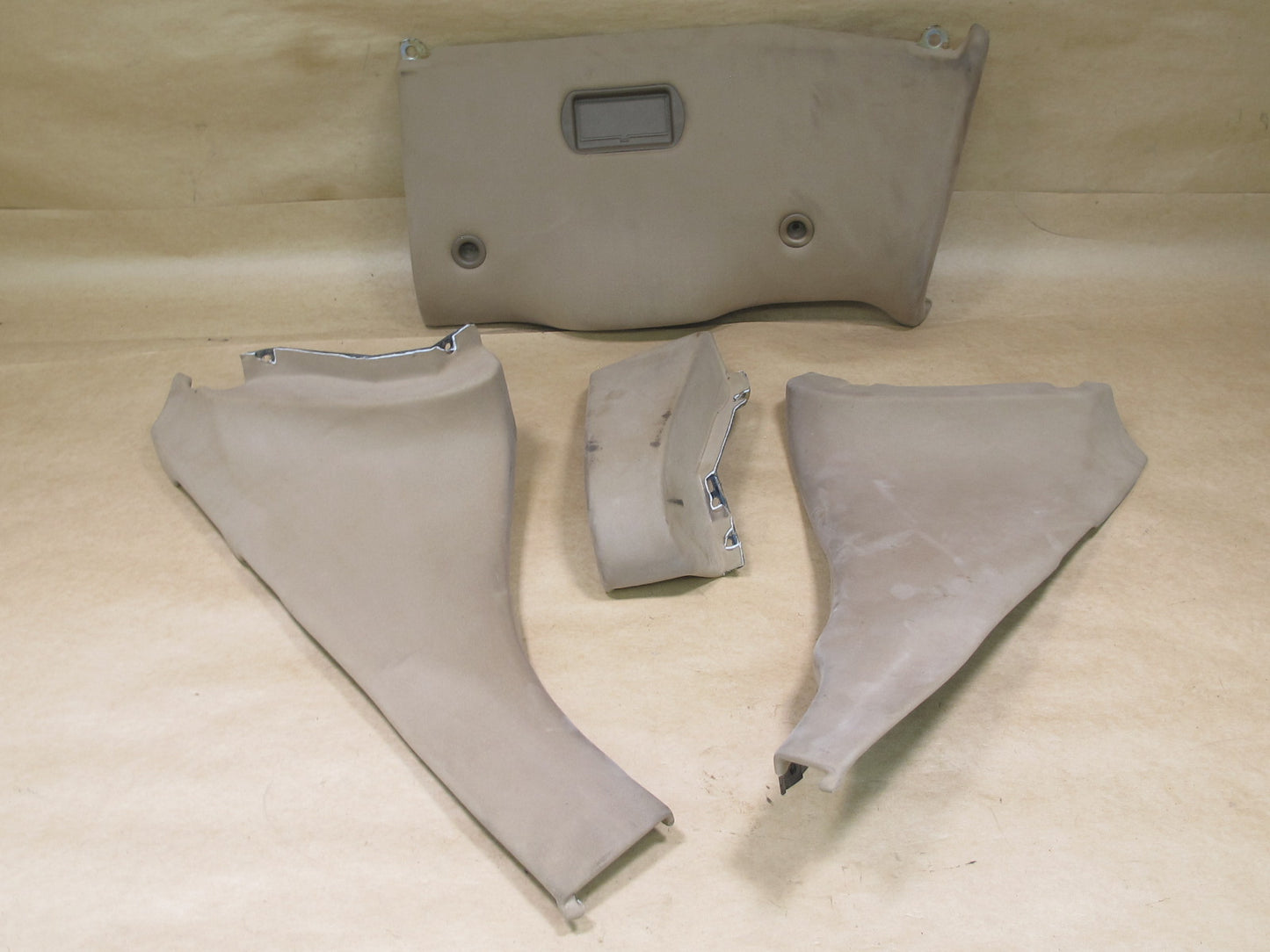 90-96 NISSAN Z32 300ZX DASH KNEE & CENTER CONSOLE TRIM COVER PANEL SET OEM