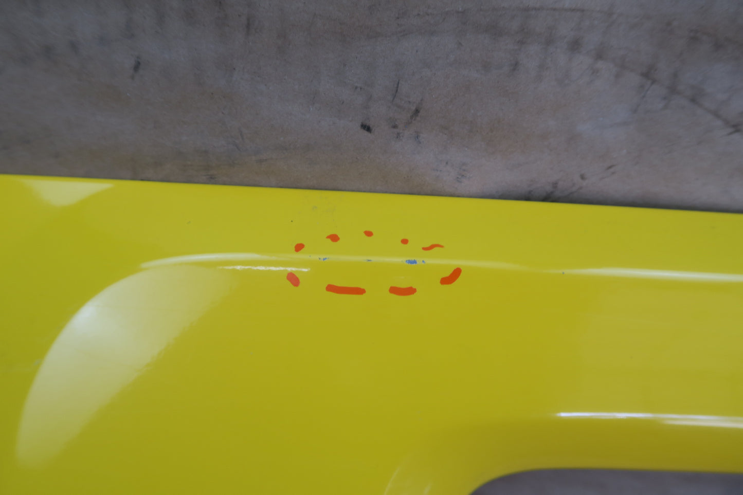 2003-2009 HUMMER H2 REAR RIGHT PASSENGER SIDE EXTERIOR DOOR SHELL PANEL YELLOW