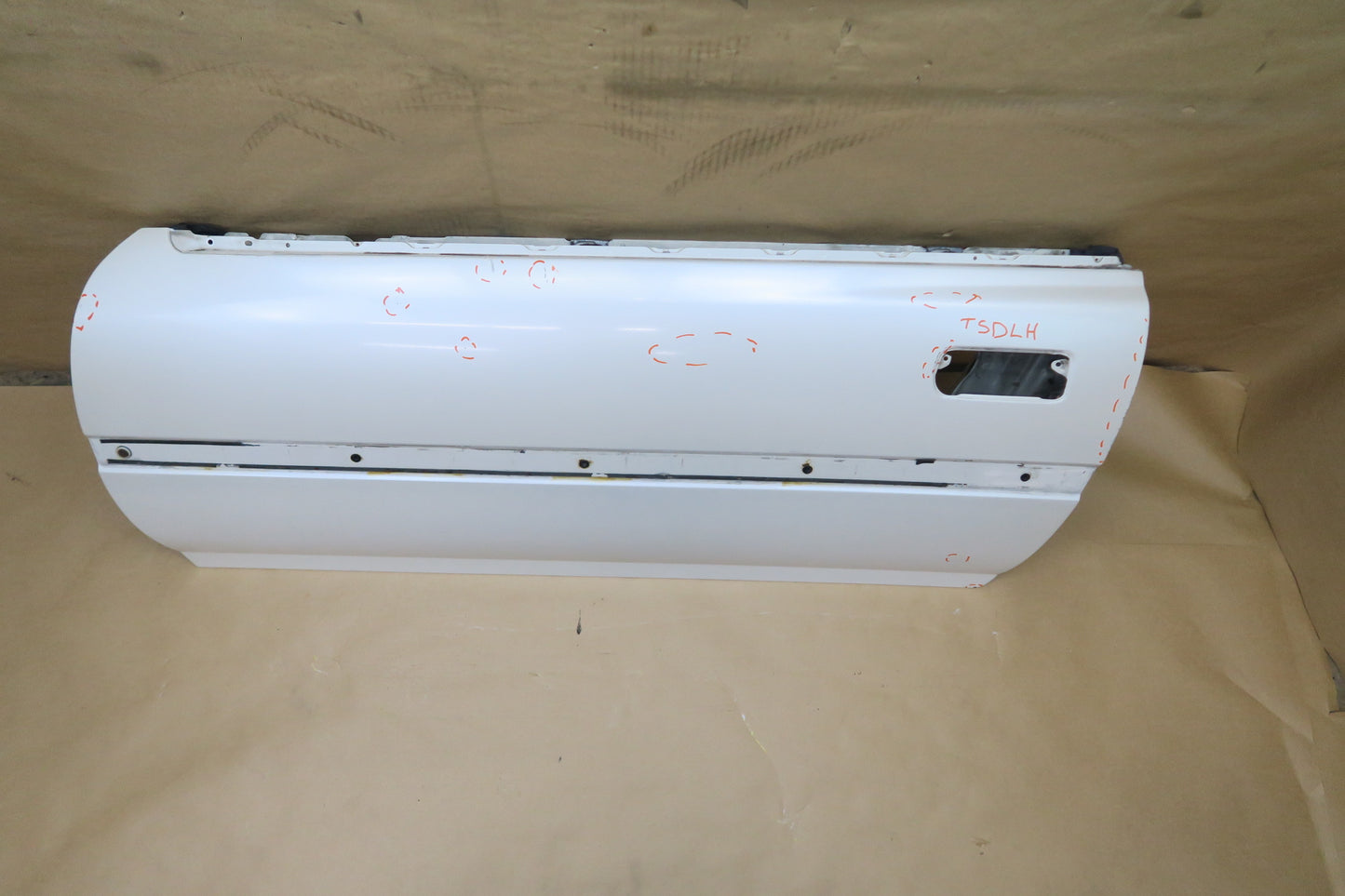 87-92 TOYOTA SUPRA MK3 TURBO LEFT DRIVER DOOR SHELL PANEL WHITE OEM