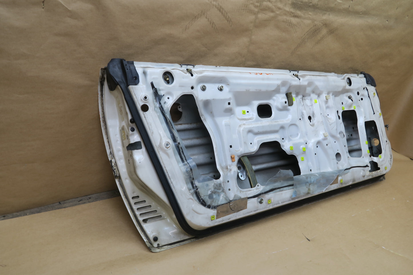 87-92 TOYOTA SUPRA MK3 TURBO LEFT DRIVER DOOR SHELL PANEL WHITE OEM