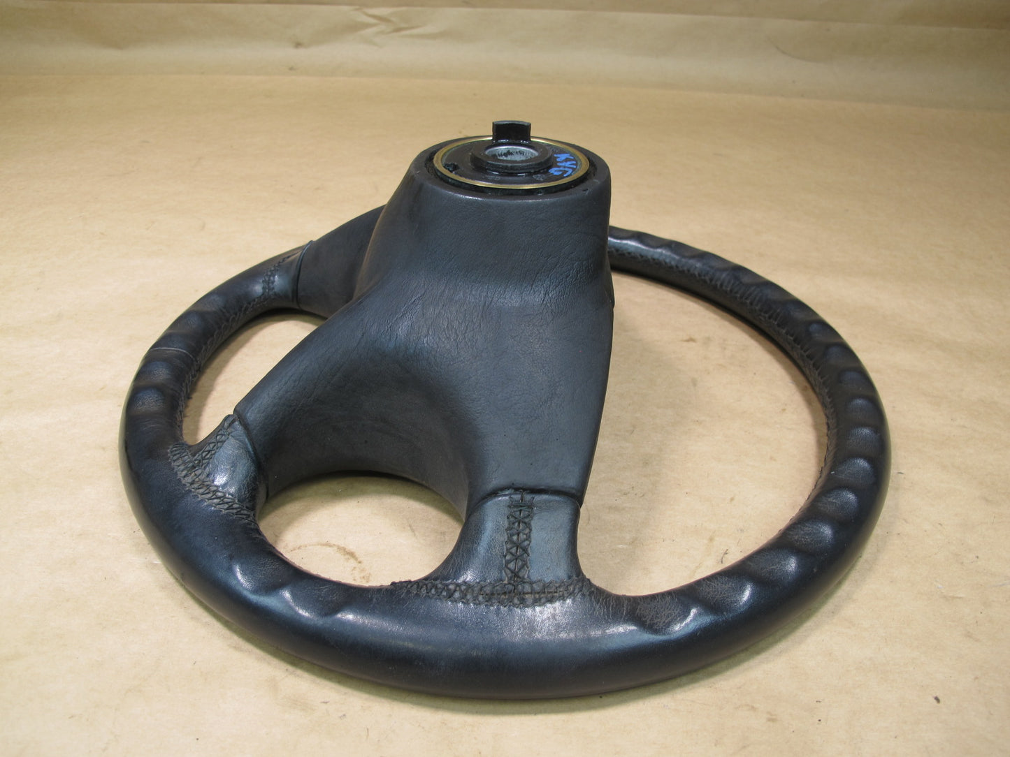 85-93 VOLKSWAGEN VW GOLF MK1 CABRIOLET LEATHER STEERING BLACK OEM