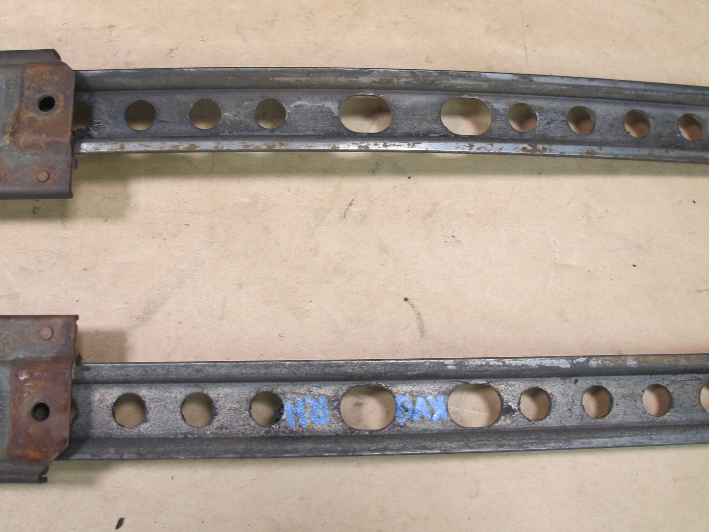 85-93 VW GOLF MK1 CABRIOLET SET OF 2 LEFT & RIGHT DOOR WINDOW GUIDE RAIL OEM