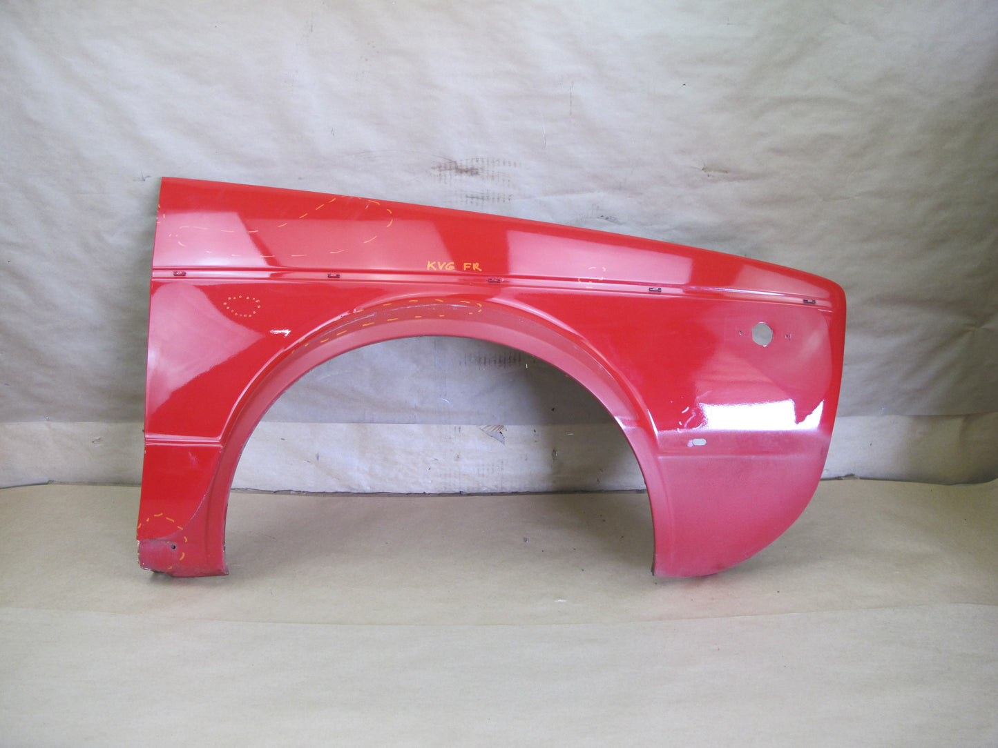 88-93 VW GOLF MK1 CABRIOLET FRONT RIGHT FENDER SHELL COVER PANEL RED OEM