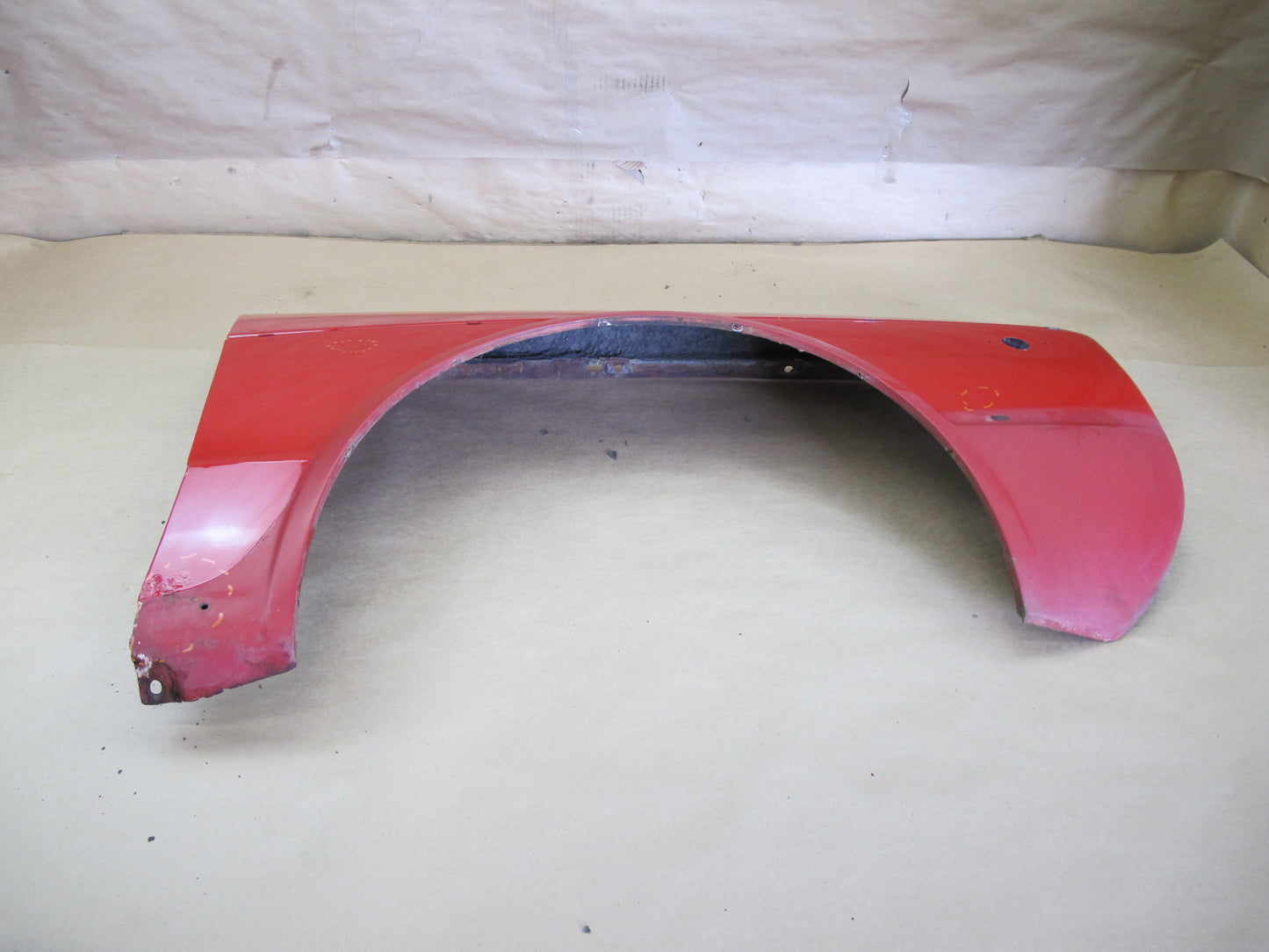 88-93 VW GOLF MK1 CABRIOLET FRONT RIGHT FENDER SHELL COVER PANEL RED OEM