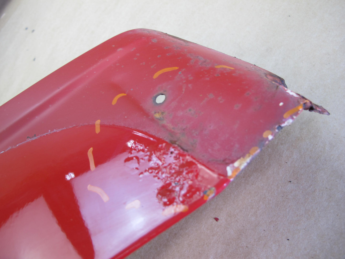 88-93 VW GOLF MK1 CABRIOLET FRONT RIGHT FENDER SHELL COVER PANEL RED OEM