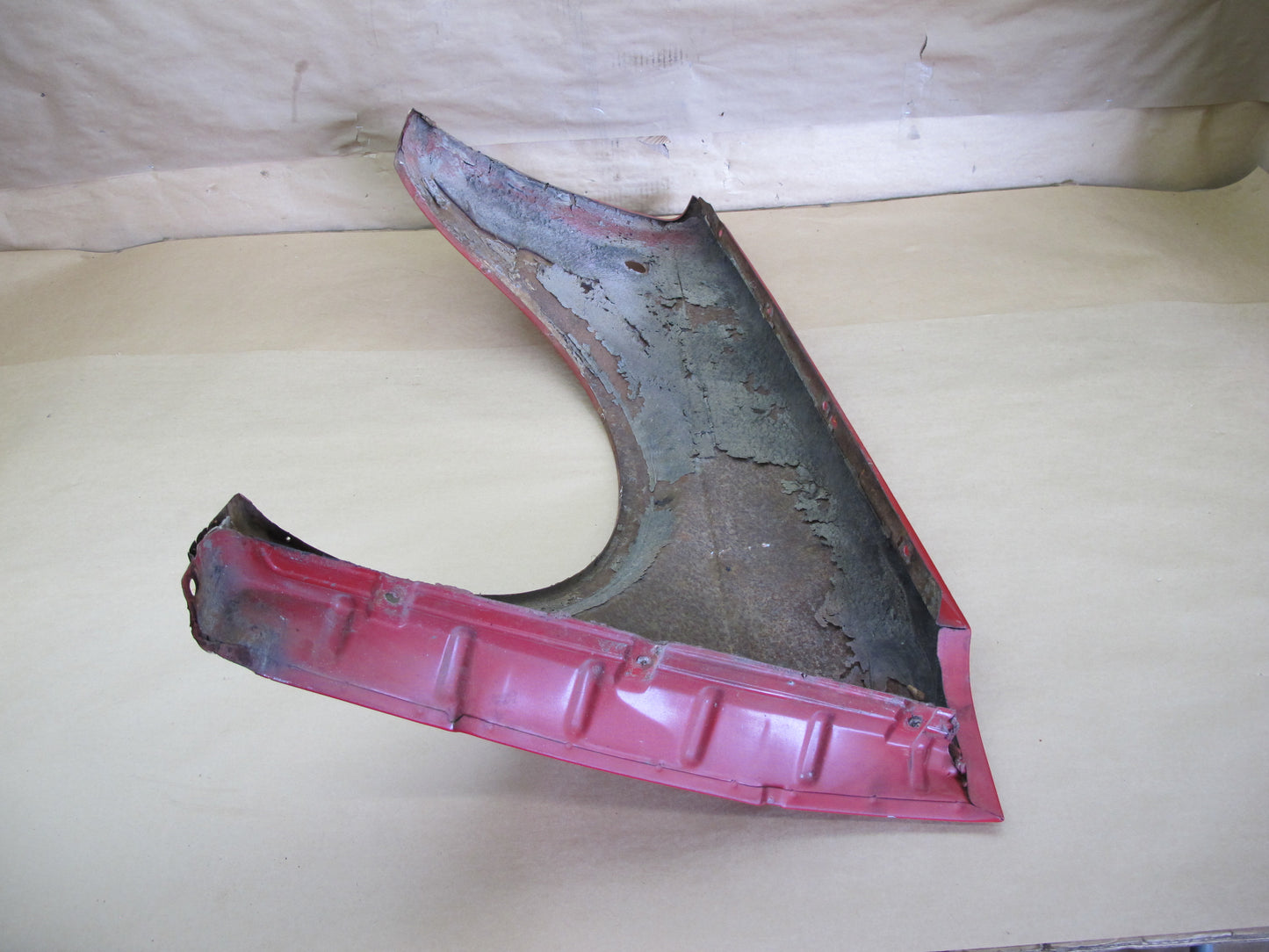 88-93 VW GOLF MK1 CABRIOLET FRONT RIGHT FENDER SHELL COVER PANEL RED OEM