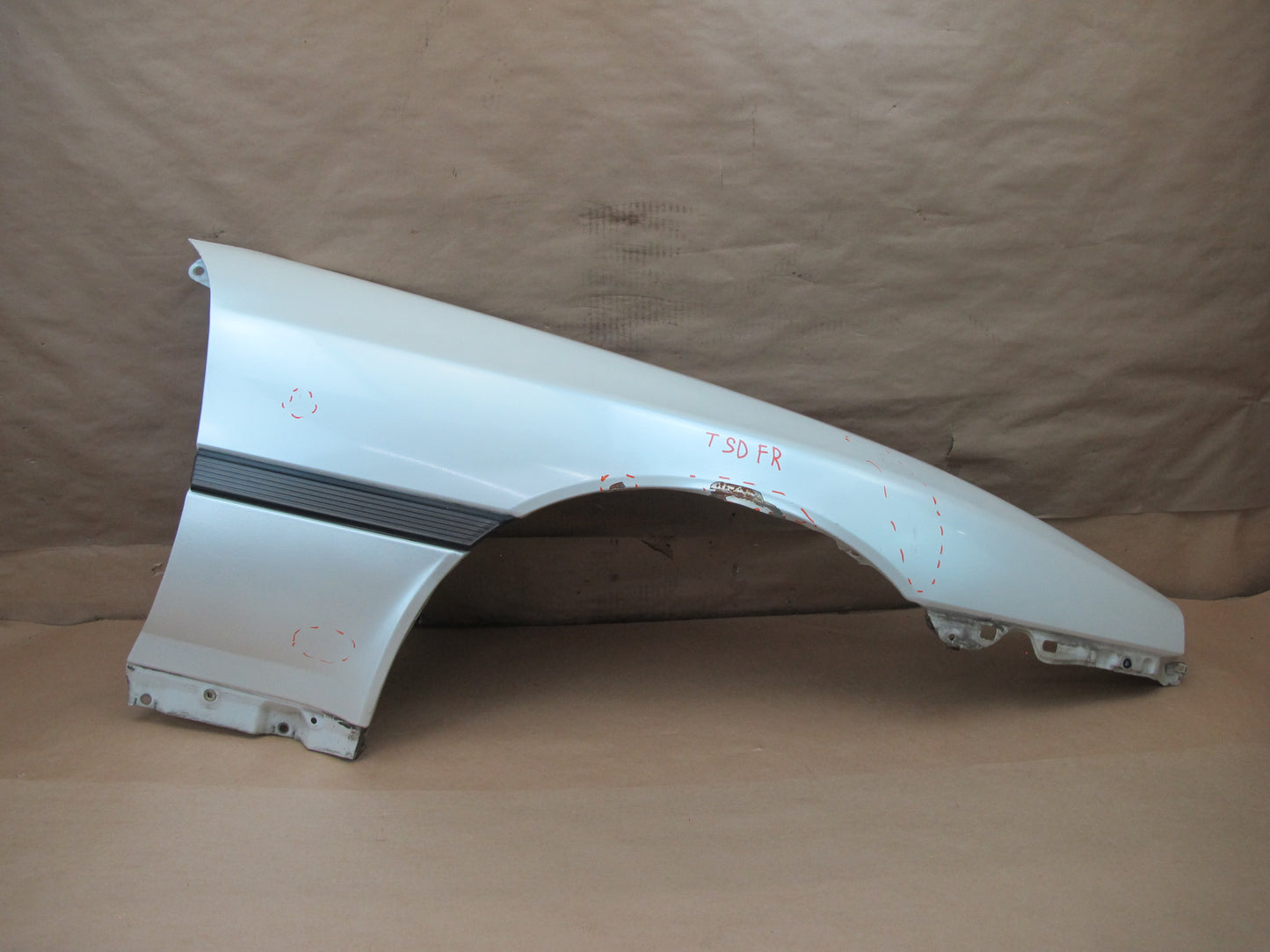 86-92 TOYOTA SUPRA MK3 FRONT RIGHT FENDER SHELL COVER PANEL WHITE OEM