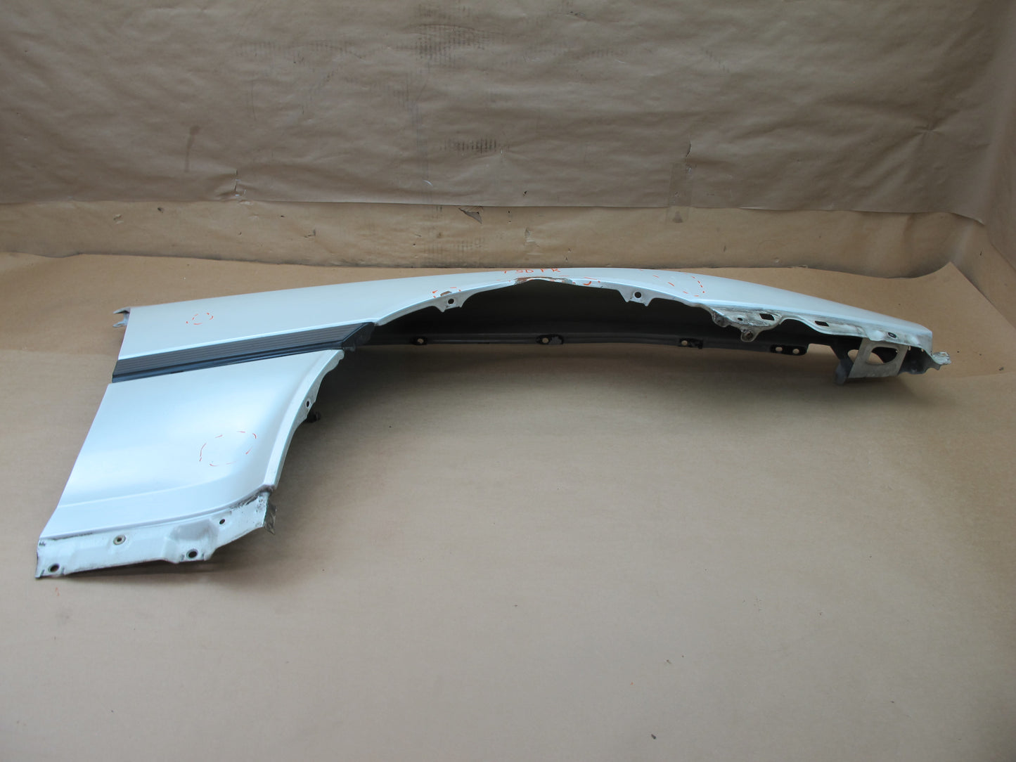 86-92 TOYOTA SUPRA MK3 FRONT RIGHT FENDER SHELL COVER PANEL WHITE OEM