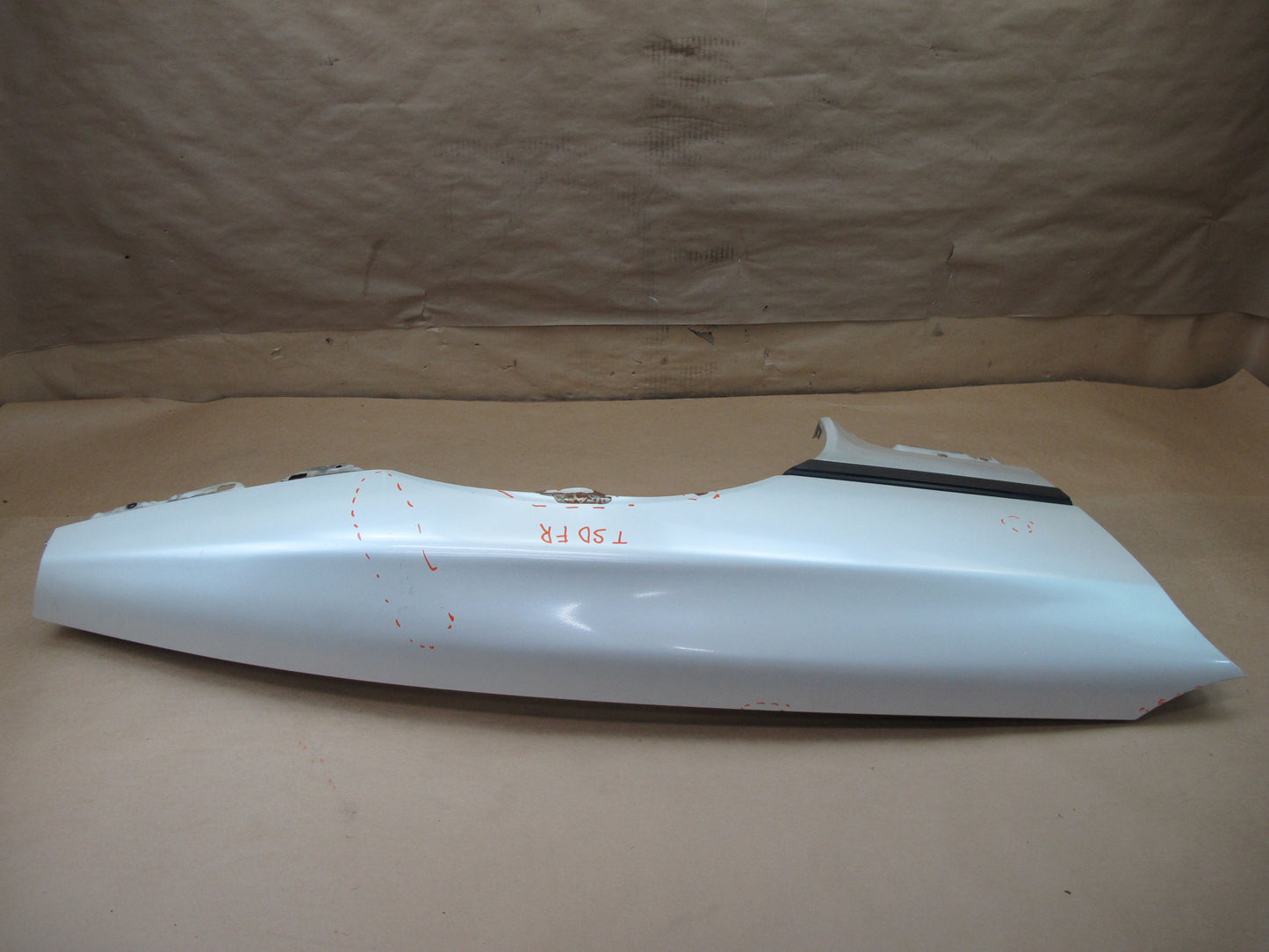 86-92 TOYOTA SUPRA MK3 FRONT RIGHT FENDER SHELL COVER PANEL WHITE OEM