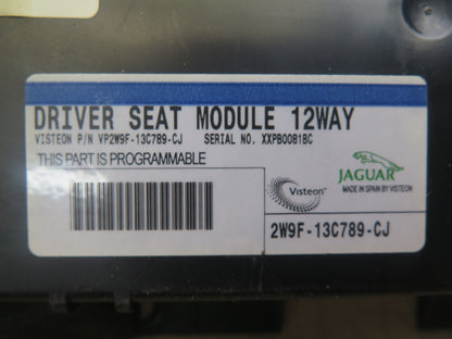 04-08 JAGUAR S-TYPE FRONT LEFT SEAT CONTROL MODULE 2W9F-13C789-CJ OEM