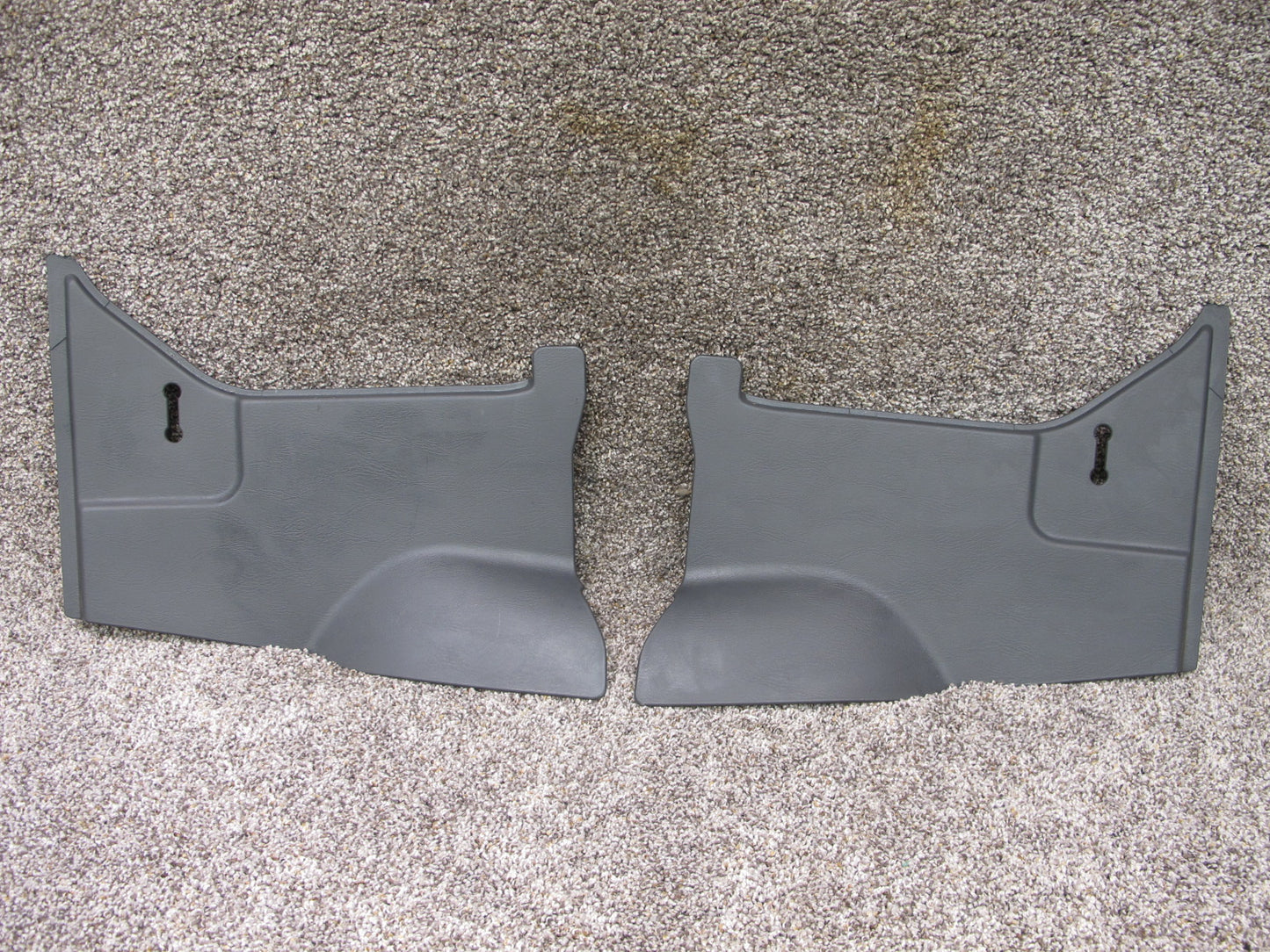 92-97 SUBARU SVX SET OF 2 REAR SEAT LEFT & RIGHT LATCH TRIM COVER PANEL OEM