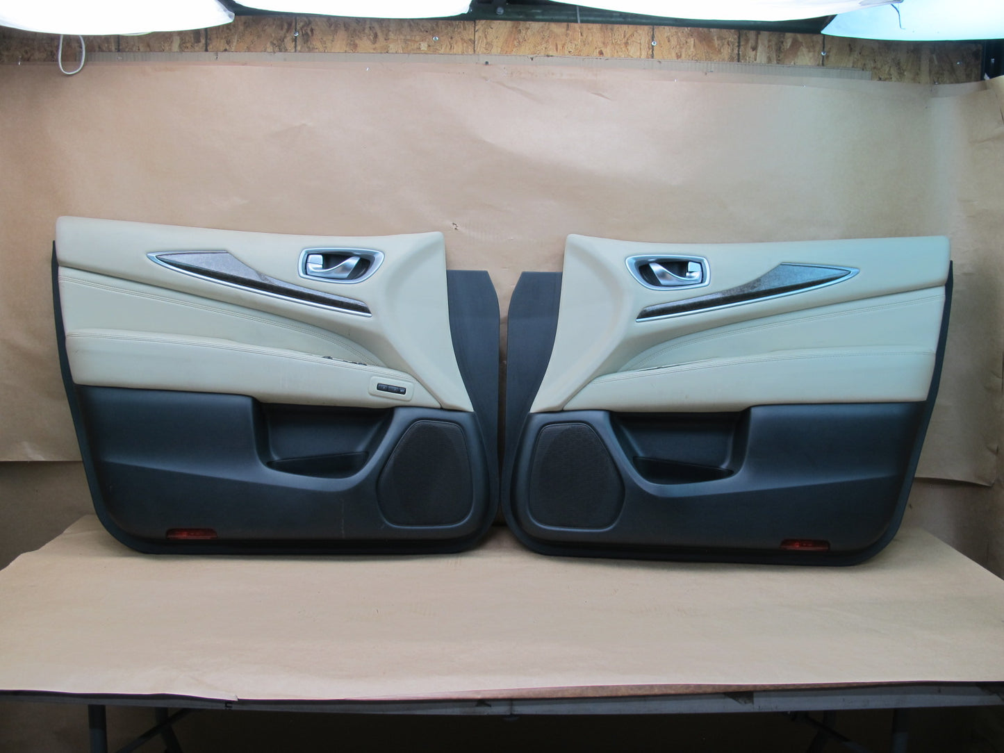 2014-2016 INFINITI QX60 FRONT LEFT & RIGHT SIDE DOOR TRIM PANEL COVER SET