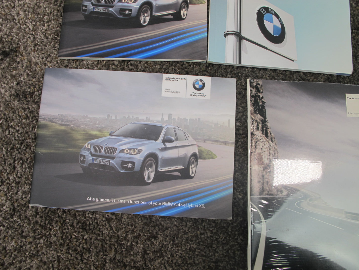 2010-2011 BMW E72 X6 HYBRID OWNERS OPERATOR USER GUIDE MANUAL BOOK SET CASE