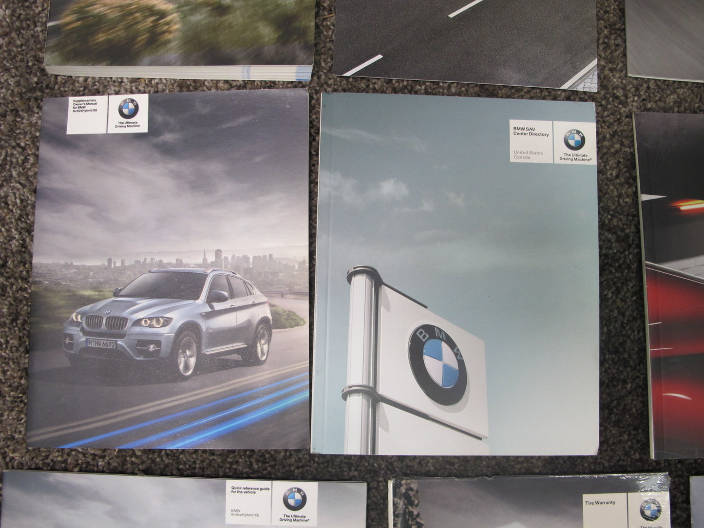 2010-2011 BMW E72 X6 HYBRID OWNERS OPERATOR USER GUIDE MANUAL BOOK SET CASE