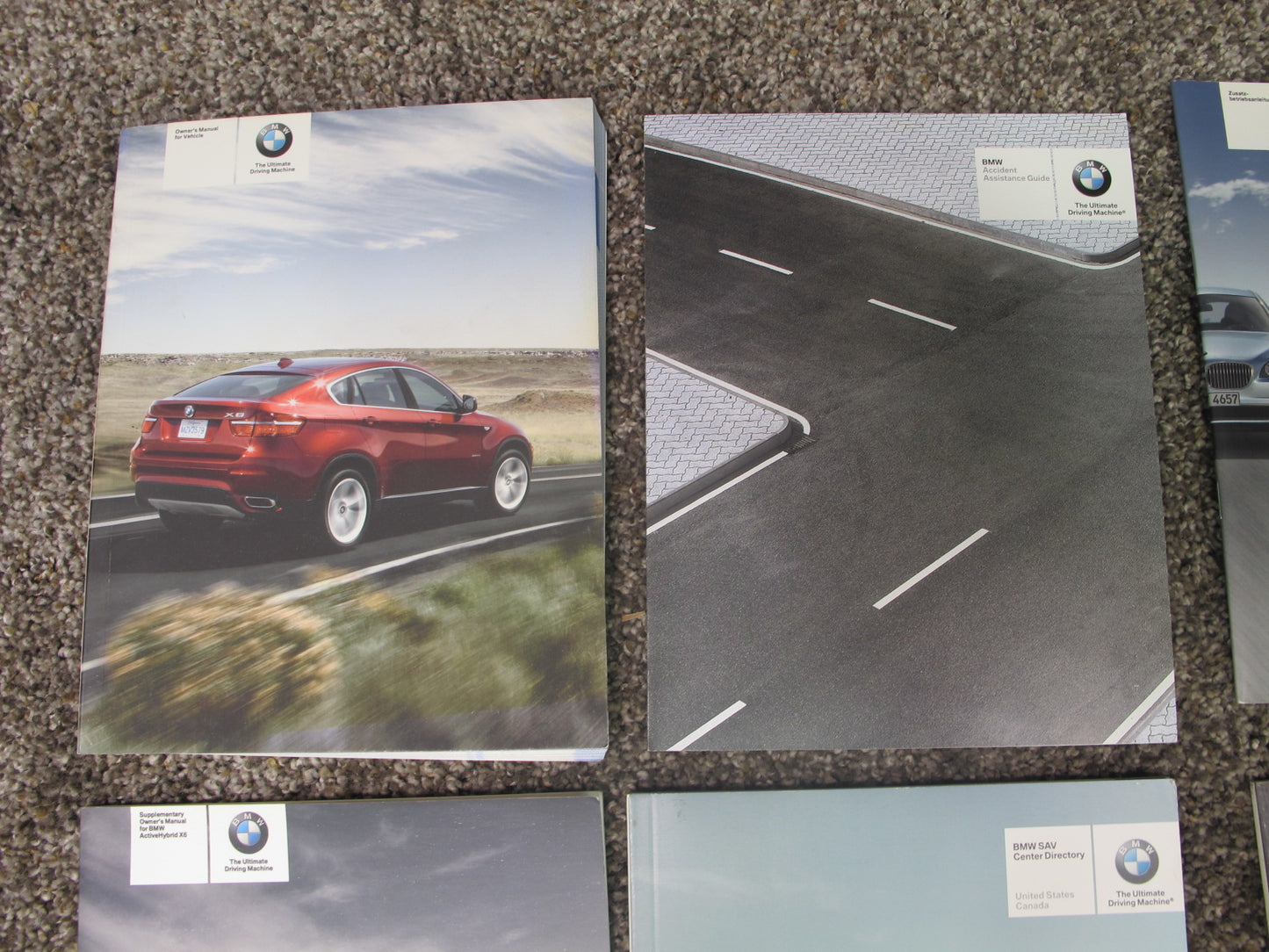 2010-2011 BMW E72 X6 HYBRID OWNERS OPERATOR USER GUIDE MANUAL BOOK SET CASE