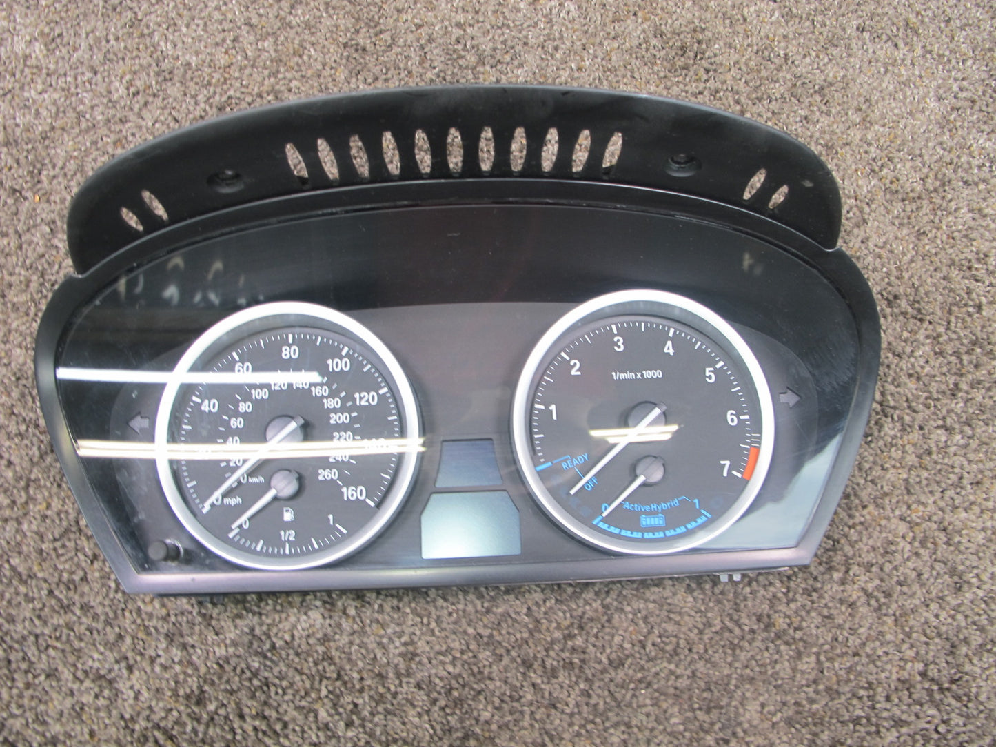 2010-2011 BMW E72 X6 HYBRID INSTRUMENT CLUSTER GAUGE SPEEDOMETER 6976284