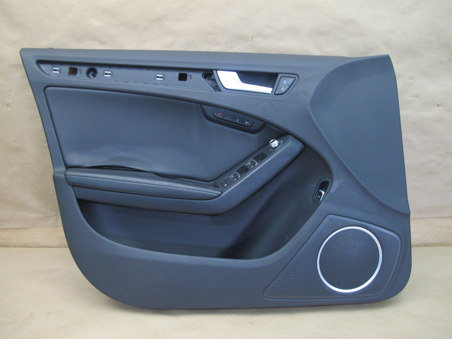 13-16 AUDI B8 A4 S4 SET OF 2 FRONT LEFT & RIGHT DOOR INTERIOR TRIM PANEL OEM