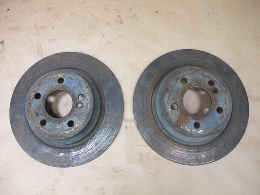 03-06 MERCEDES R230 SL-CLASS SET OF 2 REAR 300mm BRAKE DISC ROTOR OEM