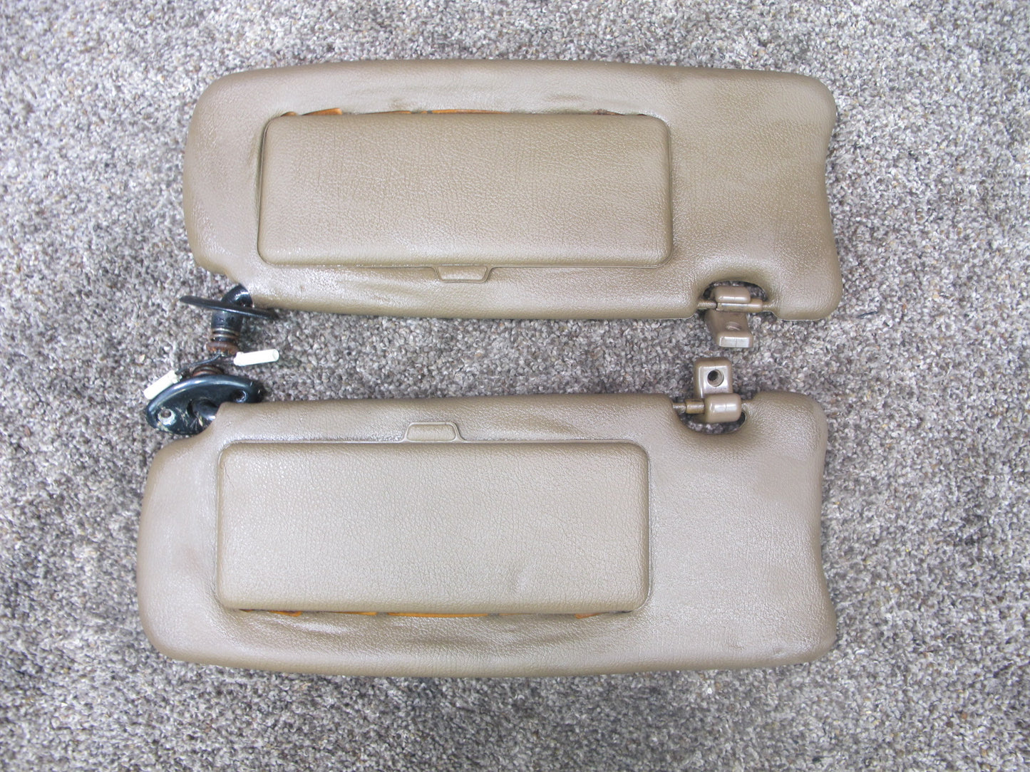 86-88 TOYOTA SUPRA MK3 SET OF 2 FRONT LEFT & RIGHT SUN VISOR OEM