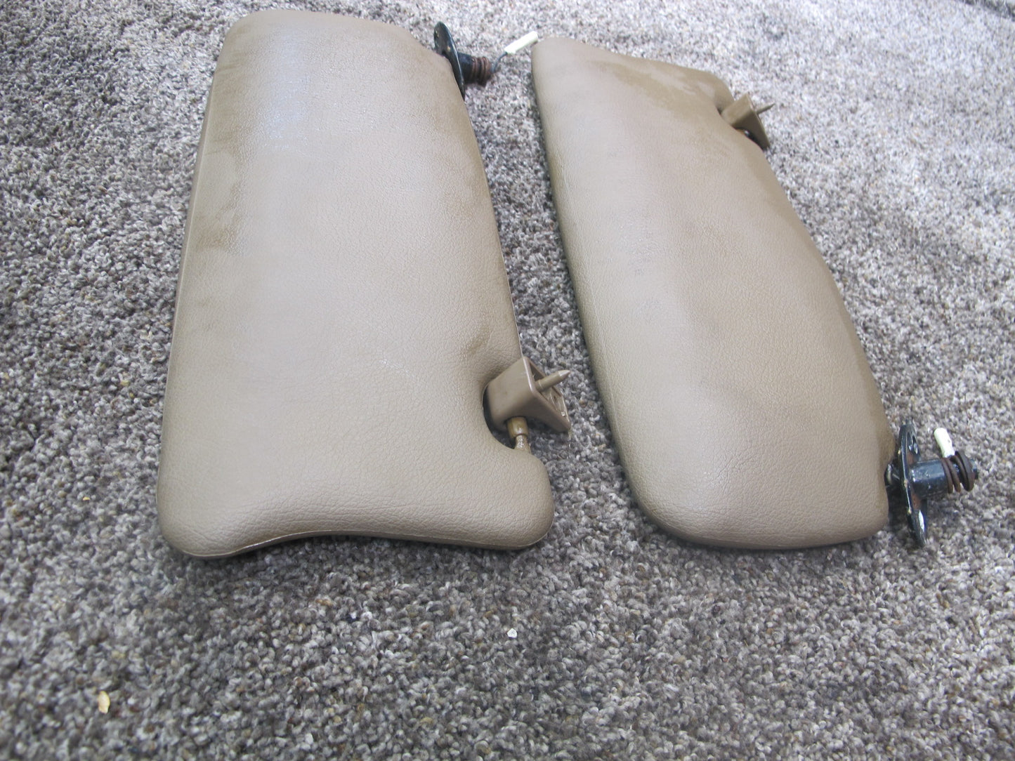 86-88 TOYOTA SUPRA MK3 SET OF 2 FRONT LEFT & RIGHT SUN VISOR OEM