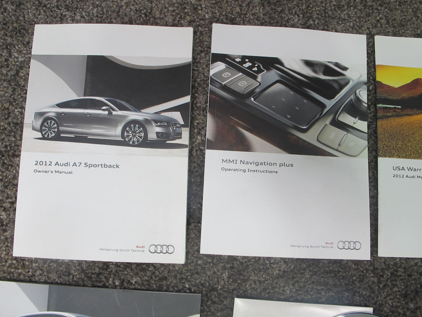 2012 AUDI 4G A7 USER OPERATOR OWNER GUIDE MANUAL BOOK CASE NAVI DISC SET OEM