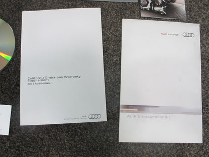 2012 AUDI 4G A7 USER OPERATOR OWNER GUIDE MANUAL BOOK CASE NAVI DISC SET OEM