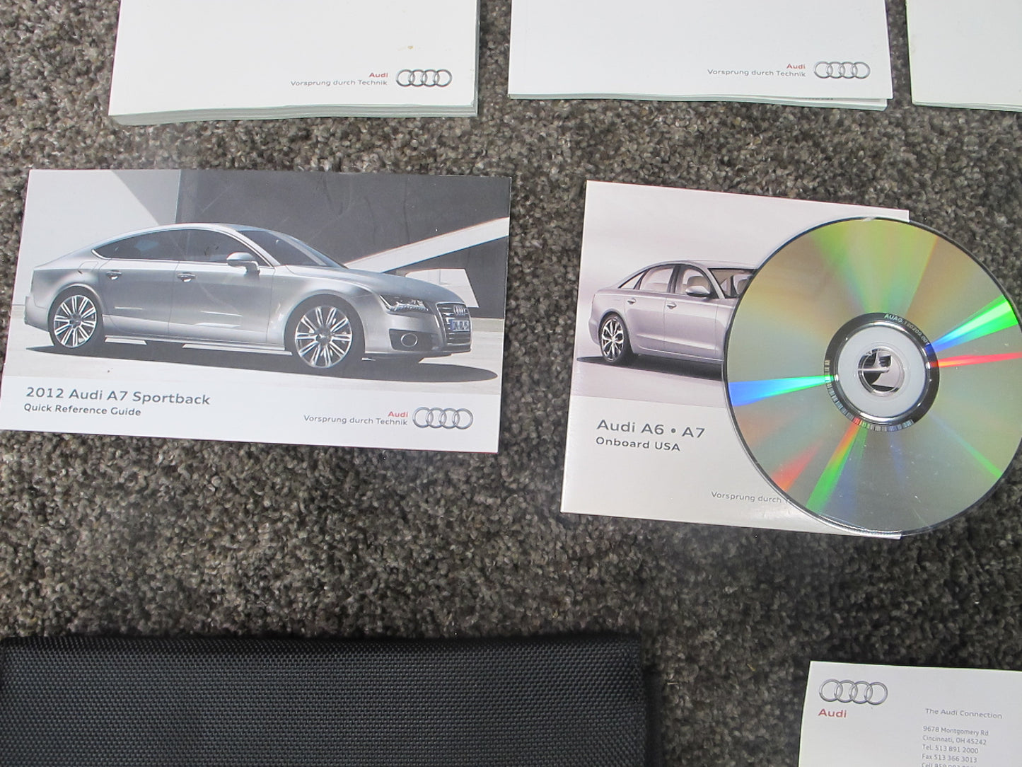 2012 AUDI 4G A7 USER OPERATOR OWNER GUIDE MANUAL BOOK CASE NAVI DISC SET OEM